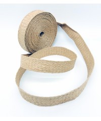 Braided straw band / strap, width 30 mm
