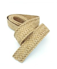 Woven straw strap, width 30 mm