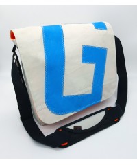 SIMON, upcycled canvas shoulder bag